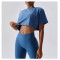 Custom cropped top | cotton and spandex light weight sports cropped T-shirts for women