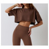 Custom Loose Shirt | cotton with sorona cooling drop shoulder women sports tops
