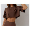 Custom Loose Shirt | cotton with sorona cooling drop shoulder women sports tops