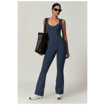 Custom one piece bodysuits| women sleeveless long leggings yoga bodysuits