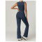 Custom one piece bodysuits| women sleeveless long leggings yoga bodysuits