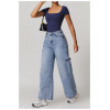 Custom short sleeves jumpsuits| Tight-waisted quick-drying breathable sports fitness yoga jumpsuit
