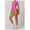 Custom short sleeves jumpsuits| Tight-waisted quick-drying breathable sports fitness yoga jumpsuit