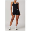 Custom Fitness Tank Top | Contrast color 2 in1 sports fitness vest for women