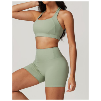 Custom 2 pieces Yoga set | Bra and Shorts compression Fitness Gym Yoga Sets