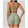 Custom 2 pieces Yoga set | Bra and Shorts compression Fitness Gym Yoga Sets