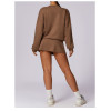 Custom V-neck Hoodies | Soft long sleeves Athleisure tops for women