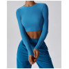 Custom long-sleeve crop top |Customize Cotton Long Sleeve Tops For Women O-Neck Custom Long Sleeve