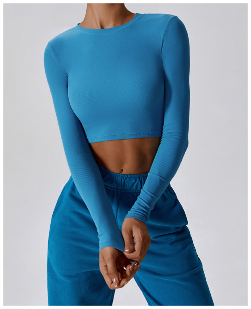 Custom long-sleeve crop top  | Yoga Croped Long sleeves top