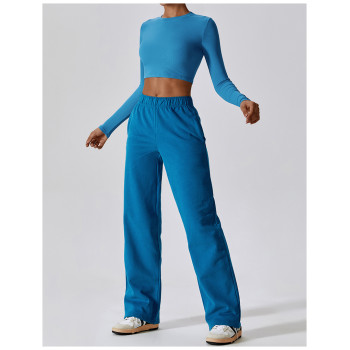 Custom long-sleeve crop top |Customize Cotton Long Sleeve Tops For Women O-Neck Custom Long Sleeve