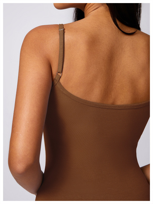 Custom Long dress | Open back Ribbed Cotton Yoga Gym Dress