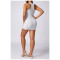 Custom short sleeves dresss | Athleisure removable padded short Fitness Dress