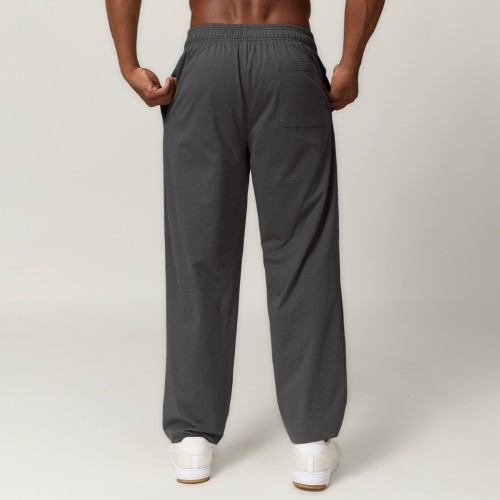 Custom cotton men's sweatpants |  Cotton Straight Leg Joggers Outdoor Sweatpants For Men