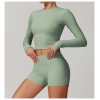 Custom Long Sleeve Gym Top  |Custom Logo Ladies Long Sleeve Tops Fitness Sports Outdoor Dry T Shirt
