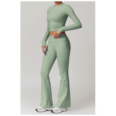 Custom Long Sleeve Gym Top  |Custom Logo Ladies Long Sleeve Tops Fitness Sports Outdoor Dry T Shirt