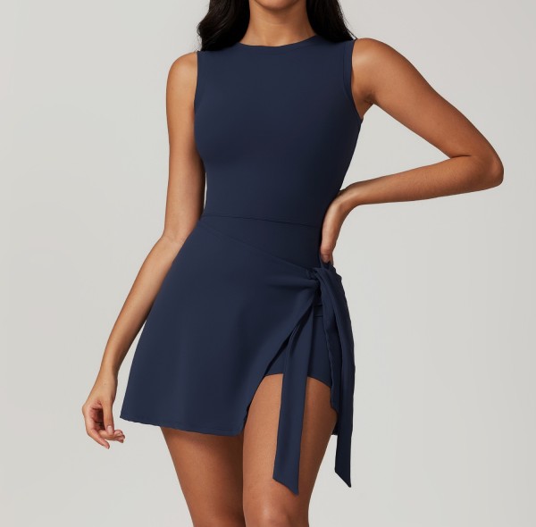 Custom Tennis Dress With Shorts | Athleisure Tight Dress Fitness Yoga Tennis Skirt