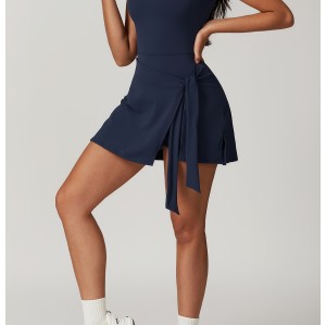 Custom Tennis Dress With Shorts | Athleisure Tight Dress Fitness Yoga Tennis Skirt