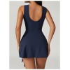 Custom Tennis Dress With Shorts | Athleisure Tight Dress Fitness Yoga Tennis Skirt