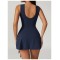 Custom Tennis Dress With Shorts | Athleisure Tight Dress Fitness Yoga Tennis Skirt