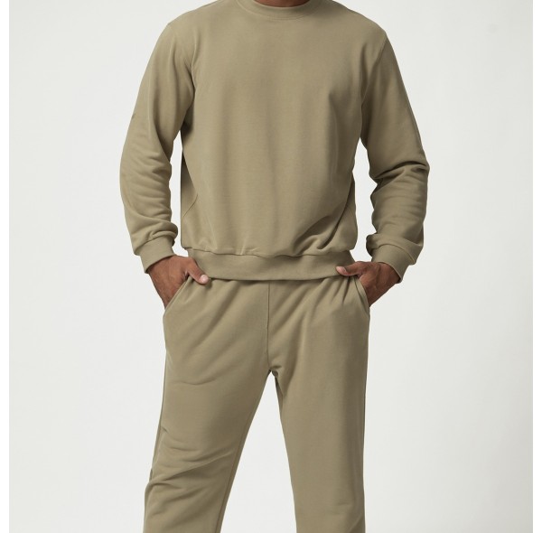 Custom Tracksuit Men Cotton | 320GSM Sports And Casual Round Neck Sweater Hoodies Joggers