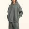 Custom mens hoodies  | 345gsm with Fleece Winter Sports Club Sweater Knit Hoodie