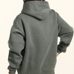 Custom mens hoodies  | 345gsm with Fleece Winter Sports Club Sweater Knit Hoodie