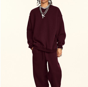 Custom hoodies men  | 345gsm with Fleece Winter Crew Neck Pullover
