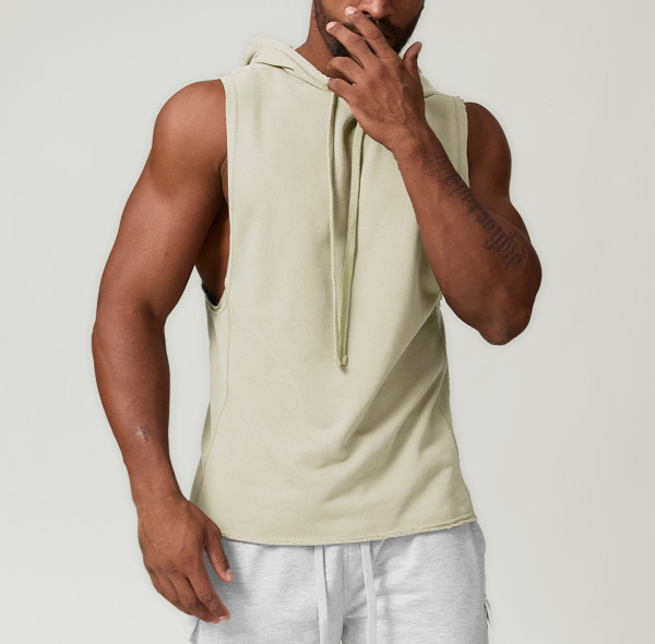 Custom Men Gym custom Tank Top | Factory Wholesale Custom Logo Polyester 85.9%Cotton+14.1%Polyester