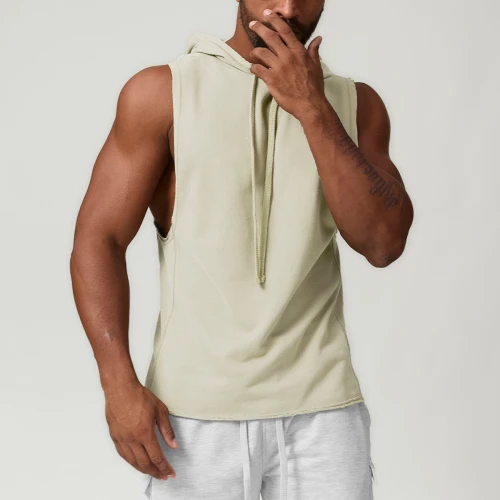 Custom Men Gym custom Tank Top | Factory Wholesale Custom Logo Polyester 85.9%Cotton+14.1%Polyester