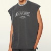 Custom Tank Top Men| High Quality Cotton Customize Gym Tank Top Men Vest Crew Neck Shirt Running