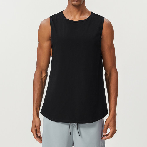 Custom Blank Crop Top | Wholesale Custom Logo Sleeveless Men's Running Tank Top Fitness Wear O Neck Oversized Mens Gym Tank Top