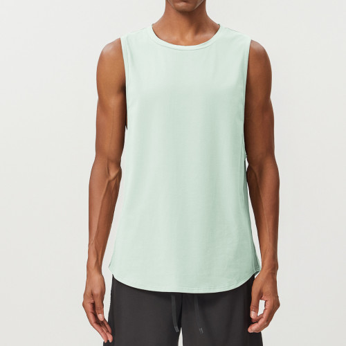 Custom Blank Crop Top | Wholesale Custom Logo Sleeveless Men's Running Tank Top Fitness Wear O Neck Oversized Mens Gym Tank Top