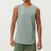 Custom Blank Crop Top|Wholesale Custom Logo Sleeveless Men's Running  Fitness Wear O Neck Oversized