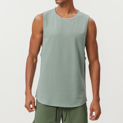 Custom Blank Crop Top|Wholesale Custom Logo Sleeveless Men's Running  Fitness Wear O Neck Oversized