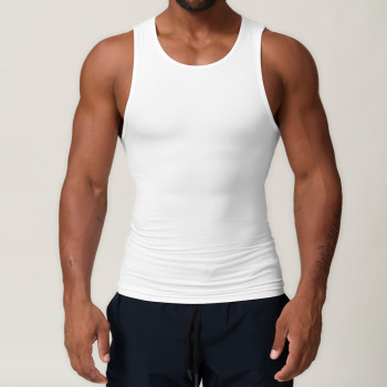 Custom Gym Stringer Tank Top  |Custom Lightweight Sleeveless Knitted Fitness OEM Logo Gym Polyester
