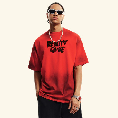 Custom Running Oversize T-Shirts|Custom Heavyweight 74% Cotton 26% Sorona T-Shirts Singlet Oversize