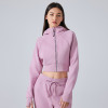 Custom women Zip Hoodie|Custom High Quality Warm Furry Zipper Women's Hoodies & Sweatshirts Hoodies