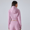 Custom women Zip Hoodie|Custom High Quality Warm Furry Zipper Women's Hoodies & Sweatshirts Hoodies