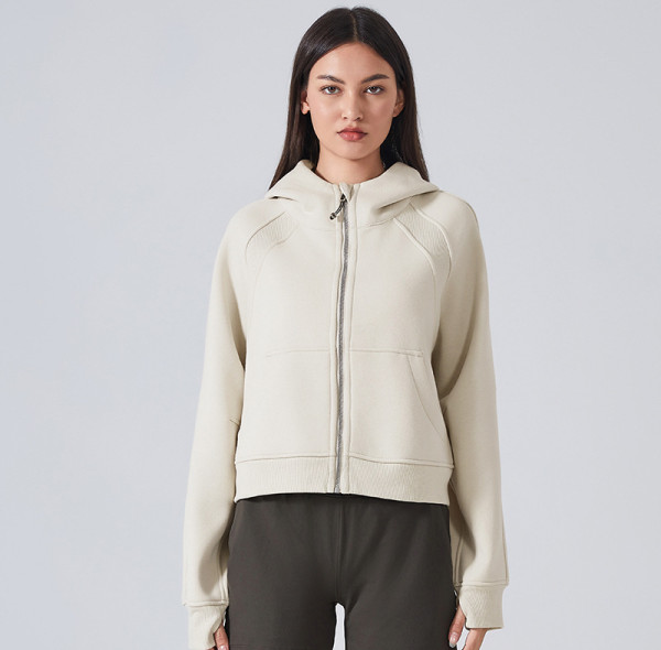 Custom Running Cropped Hoodie| Sports Fitness Loose Sweatshirt Outdoor Running Cropped Hoodie Women