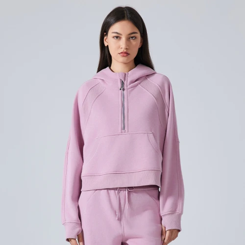 Custom Hoodies And Sweatshirts| Factory Wholesale Winter 80%Cotton 20%Polyester Women Hoodie Set