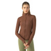 Custom Yoga Long Sleeve Top|Custom Logo Zipper Running Women's Jacket And Coat Yoga Long Sleeve Top