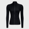 Custom Yoga Long Sleeve Top|Custom Logo Zipper Running Women's Jacket And Coat Yoga Long Sleeve Top