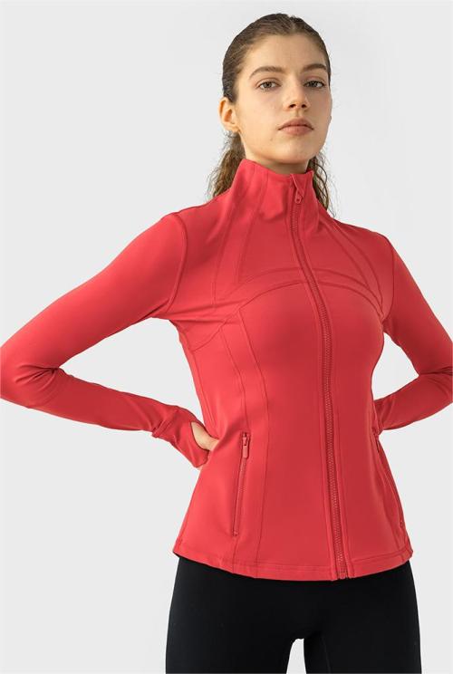 Custom Yoga Long Sleeve Top| Custom Logo Zipper Running Women's Jackets And Coats Yoga Long Sleeve Top Yoga Sports Jacket For Women