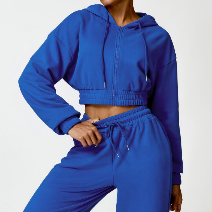 Custom Crop Top Hoodies Women | Cropped Hoodies Women Sweatshirt Jacket With Zipper Crop Hoodies