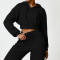 Custom Crop Top Hoodies Women | Cropped Hoodies Women Sweatshirt Jacket With Zipper Crop Hoodies