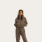Custom Women Hoodies Pullovers|High Quality Cotton Women Winter Jacket Stand Collar Running Fitness