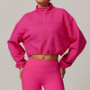Custom Tracksuit Jacket | Sports Ladies Winter Jacket Sweatshirt Outdoor Running Drawstring Zipper