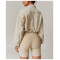 Custom Tracksuit Jacket | Sports Ladies Winter Jacket Sweatshirt Outdoor Running Drawstring Zipper