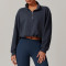 Custom Women Crop Jackets| High Quality Cotton Clothing Blank Tracksuit Manufacturer Cropped Jacket