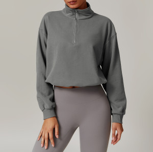 Custom Women Crop Jackets| High Quality Cotton Clothing Blank Tracksuit Manufacturer Cropped Jacket